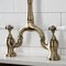 Kingston Brass Bridge Kitchen Faucet with Brass Sprayer, Antique Brass KS7753PLBS - alternate 6